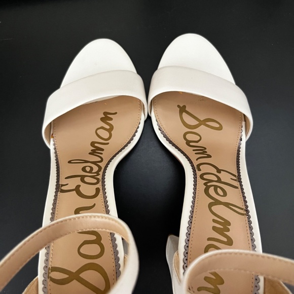 Sam Edelman yaro white heels size 8 - Picture 6 of 6